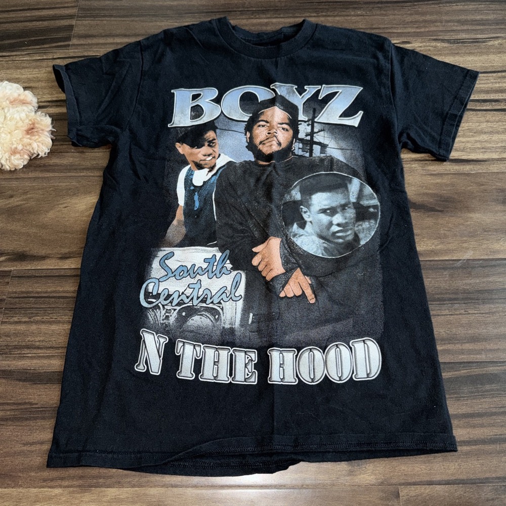 Boyz in the Hood Size M Youth Unisex T Shirt Ice Cube Crew Neck Black
